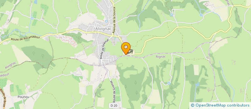 localisation de l'entreprise SCI CYBER  ROCAMADOUR