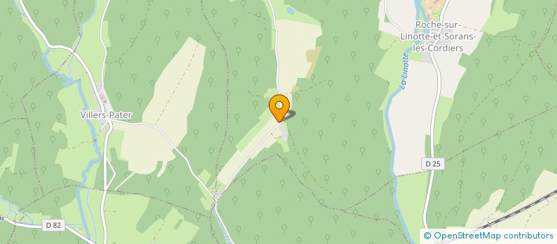 localisation de l'entreprise SCI CYBER BASE  ROCHE-SUR-LINOTTE-ET-SORANS-LES-CORDIERS