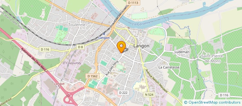 localisation de l'entreprise SCI CYBERLIS à LANGON