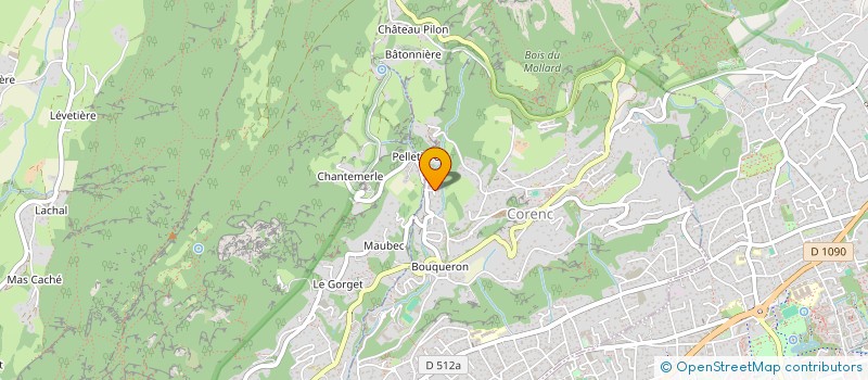 localisation de l'entreprise SCI CYBERSECURA  CORENC