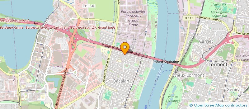 localisation de l'entreprise SCI CYC  BORDEAUX