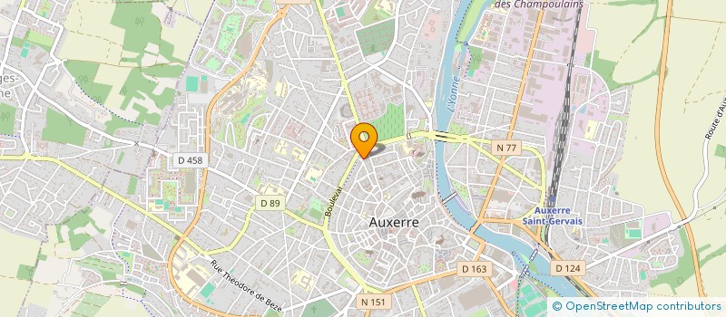 localisation de l'entreprise SCI CYCLAGUI à AUXERRE