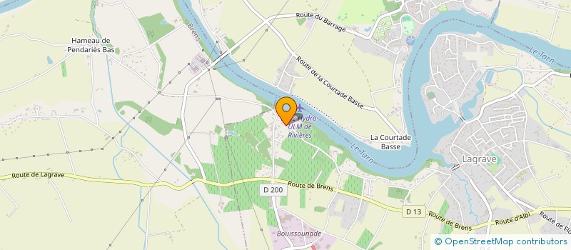 localisation de l'entreprise SCI CYCLAI  LAGRAVE