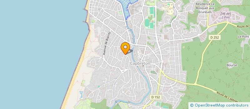 localisation de l'entreprise SCI CYCLAMED à CAPBRETON