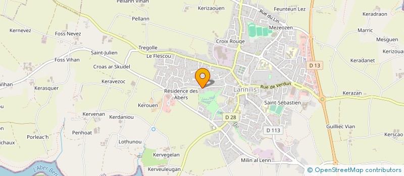 localisation de l'entreprise SCI CYCLASE  LANNILIS