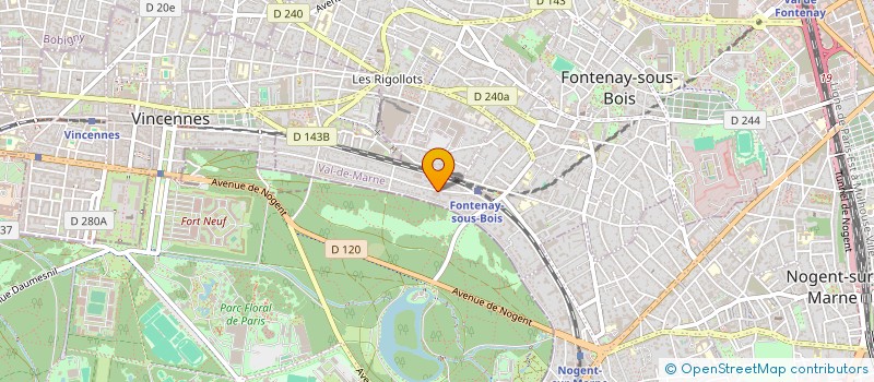 localisation de l'entreprise SCI CYCLOLI à FONTENAY-SOUS-BOIS