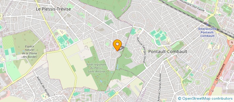 localisation de l'entreprise SCI CYCLOPOUSSE V12  LE PLESSIS-TREVISE