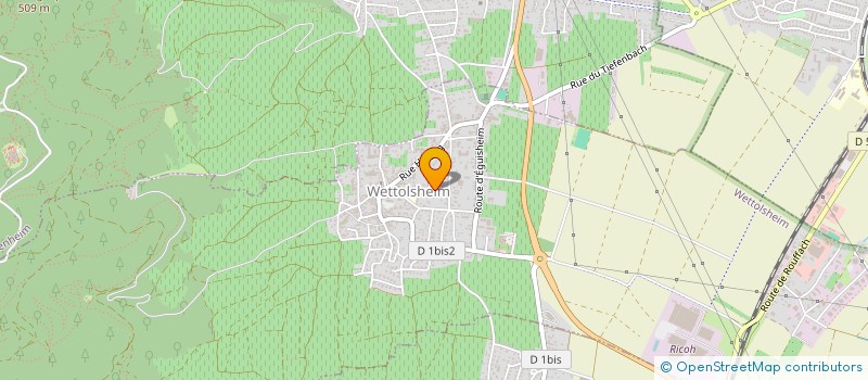 localisation de l'entreprise SCI CYCLOWL  WETTOLSHEIM