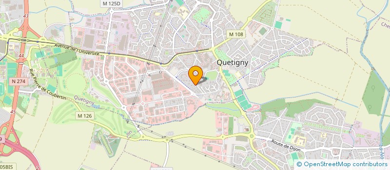 localisation de l'entreprise SCI CYD à QUETIGNY