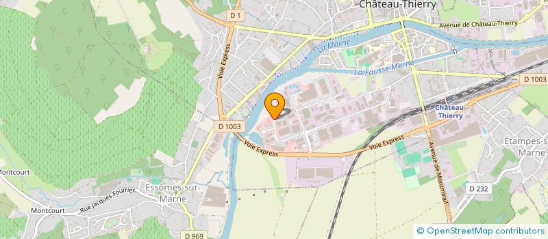 localisation de l'entreprise SCI CYD  CHATEAU-THIERRY