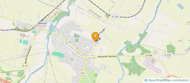 localisation de l'entreprise SCI CYDEGE  GIMONT