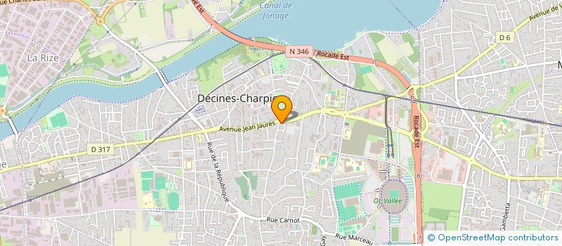 localisation de l'entreprise SCI CYDERA  DECINES-CHARPIEU