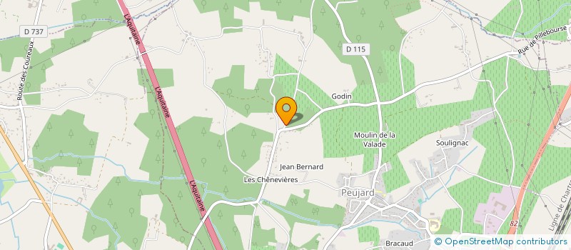 localisation de l'entreprise SCI CYDRAM IMMO  PEUJARD