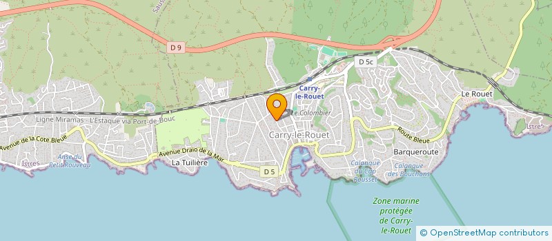 localisation de l'entreprise SCI CYEL  CARRY-LE-ROUET