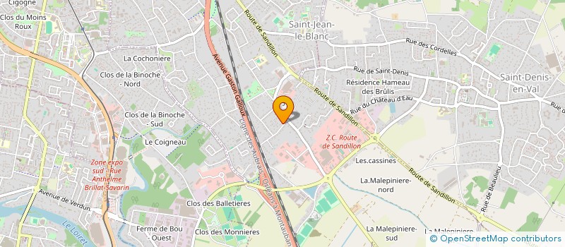 localisation de l'entreprise SCI CYELL  SAINT-JEAN-LE-BLANC