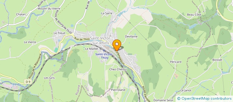 localisation de l'entreprise SCI CYELO  SAINT-VICTOR-SUR-RHINS