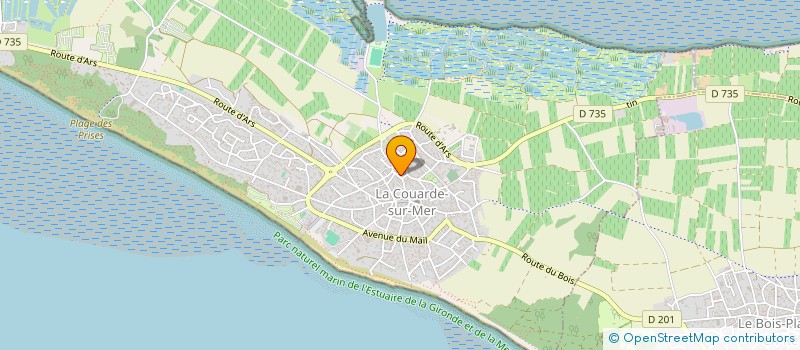 localisation de l'entreprise SCI CYGNE ET GUEPE  LA COUARDE-SUR-MER