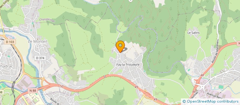 localisation de l'entreprise SCI CYJA  BLAVOZY