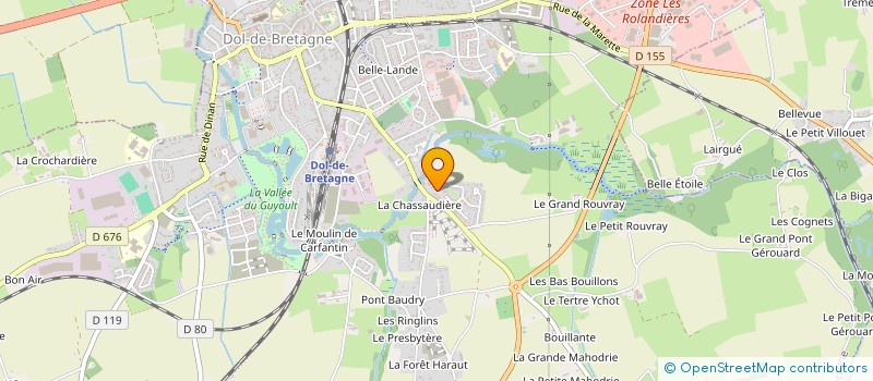 localisation de l'entreprise SCI CYJEP  DOL-DE-BRETAGNE