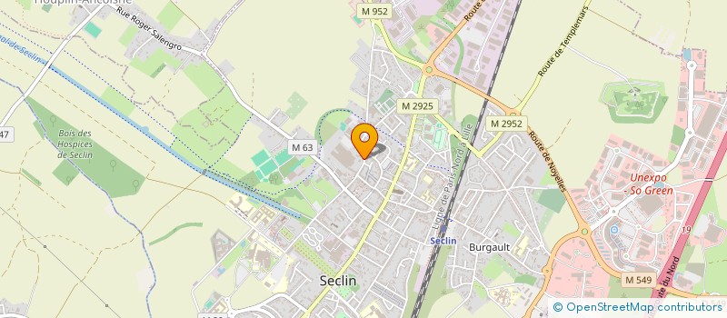 localisation de l'entreprise SCI CYK  SECLIN