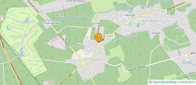 localisation de l'entreprise SCI CYKA à LE PIAN-MEDOC