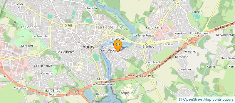 localisation de l'entreprise SCI CYL à AURAY