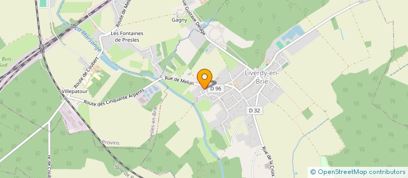 localisation de l'entreprise SCI CYLAM à LIVERDY-EN-BRIE