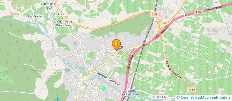 localisation de l'entreprise SCI CYLEANE  CUERS