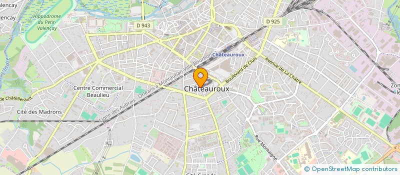 localisation de l'entreprise SCI CYLHDABEL à CHATEAUROUX