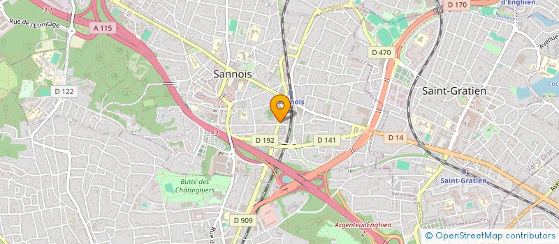 localisation de l'entreprise SCI CYLL  SANNOIS