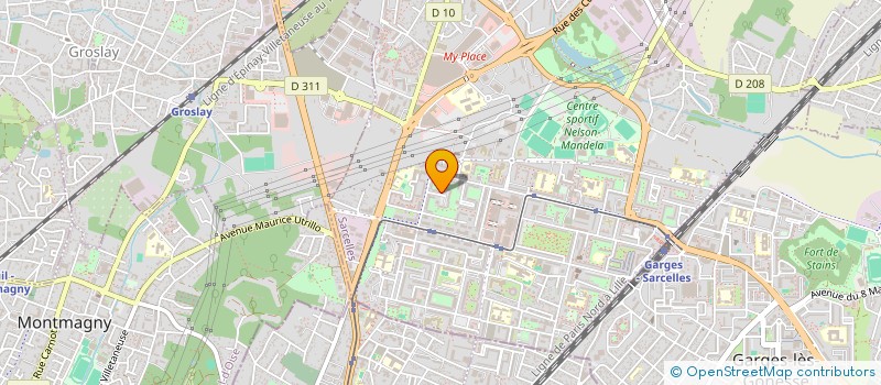 localisation de l'entreprise SCI CYLUJE  SARCELLES