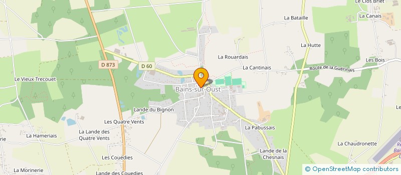 localisation de l'entreprise SCI CYM  BAINS-SUR-OUST