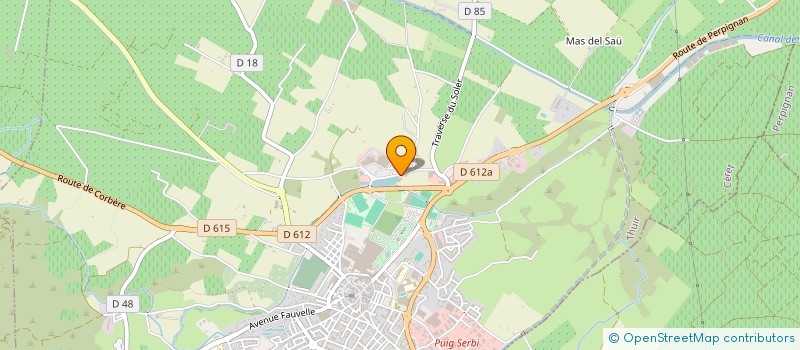 localisation de l'entreprise SCI CYMA 66  THUIR