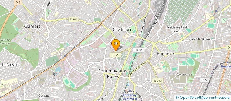 localisation de l'entreprise SCI CYMAJ à CHATILLON