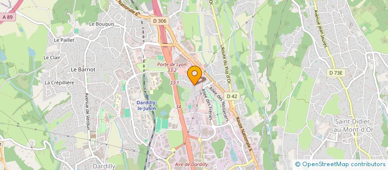 localisation de l'entreprise SCI CYMAPRO  DARDILLY