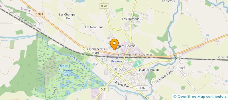 localisation de l'entreprise SCI CYMAX THERRE LEONI à BRIOUZE