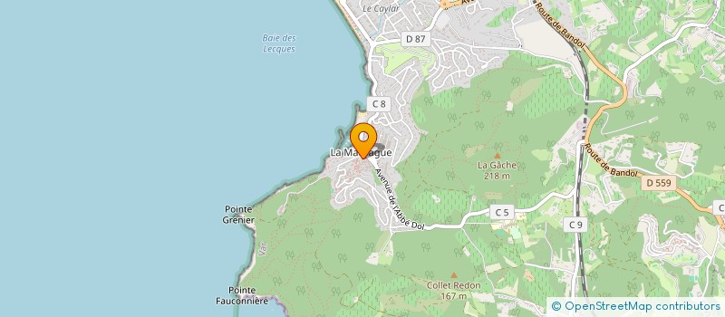 localisation de l'entreprise SCI CYMEE à SAINT-CYR-SUR-MER