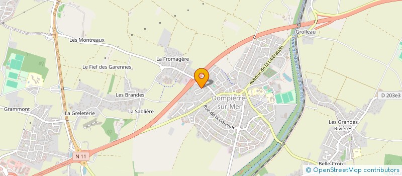 localisation de l'entreprise SCI CYMMEA FINANCE  DOMPIERRE-SUR-MER