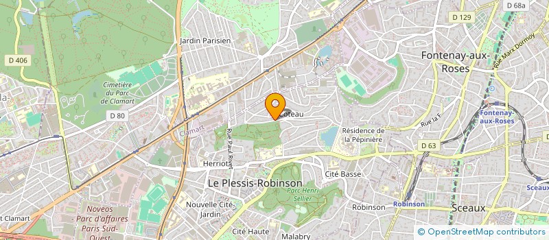localisation de l'entreprise SCI CYMOJ à LE PLESSIS-ROBINSON