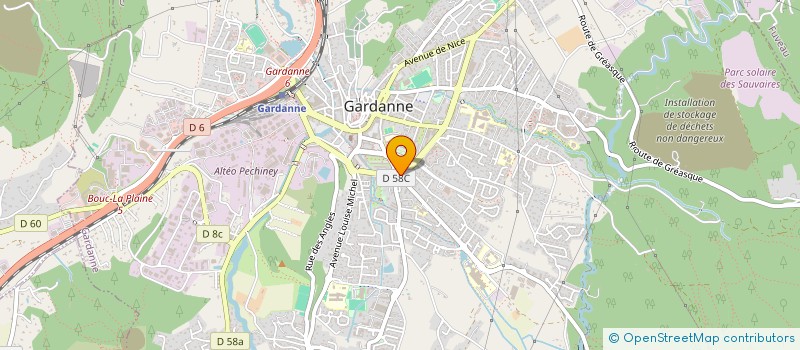 localisation de l'entreprise SCI CYNATAL  GARDANNE