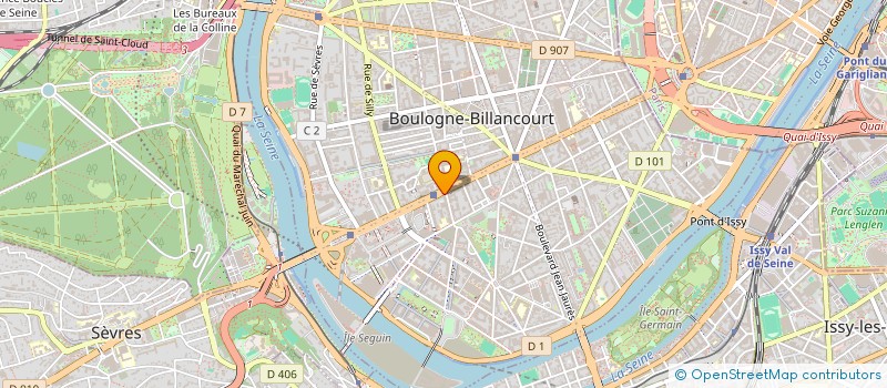 localisation de l'entreprise SCI CYNTHEL à BOULOGNE-BILLANCOURT