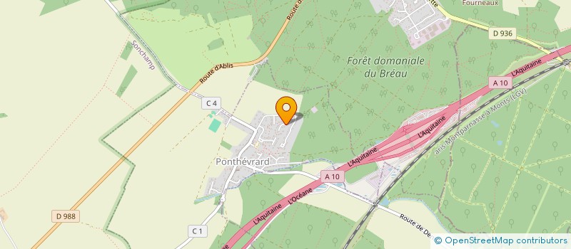 localisation de l'entreprise SCI CYPEC  PONTHEVRARD