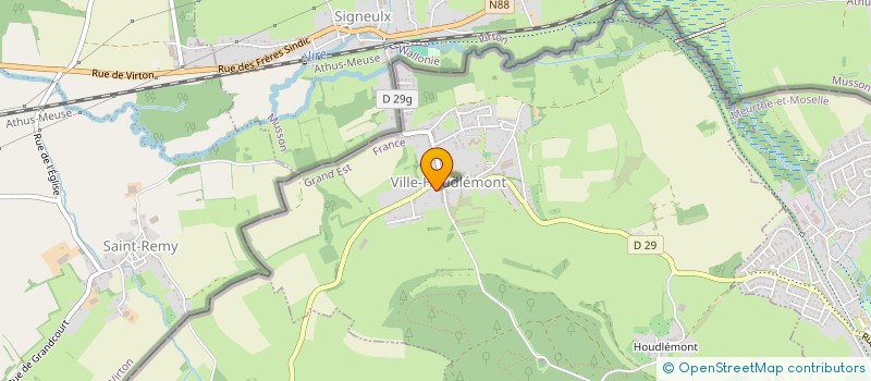 localisation de l'entreprise SCI CYPI  VILLE-HOUDLEMONT