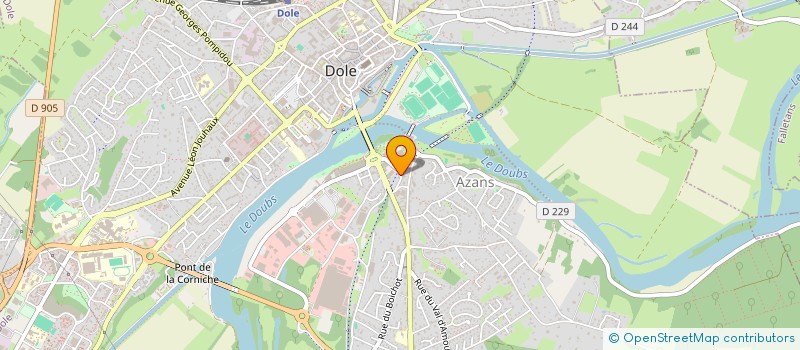 localisation de l'entreprise SCI CYPRES à DOLE