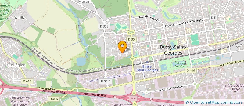 localisation de l'entreprise SCI CYPRES  BUSSY-SAINT-GEORGES