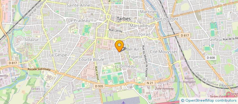 localisation de l'entreprise SCI CYPRES  TARBES