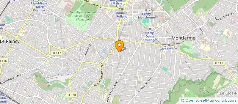 localisation de l'entreprise SCI CYPRES 93 à MONTFERMEIL