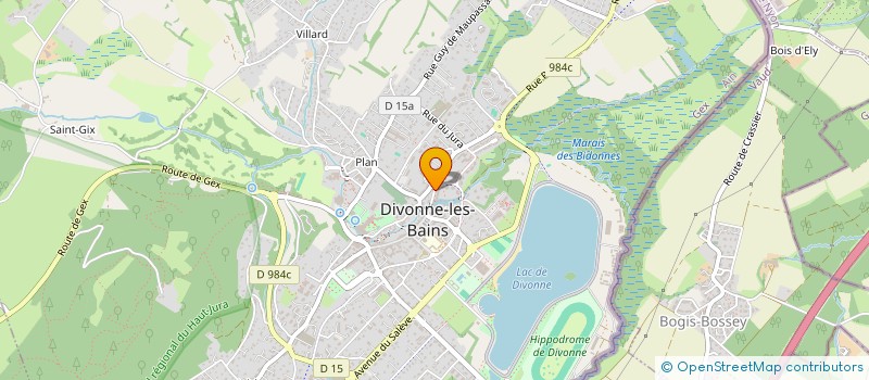 localisation de l'entreprise SCI CYPRESS  DIVONNE-LES-BAINS