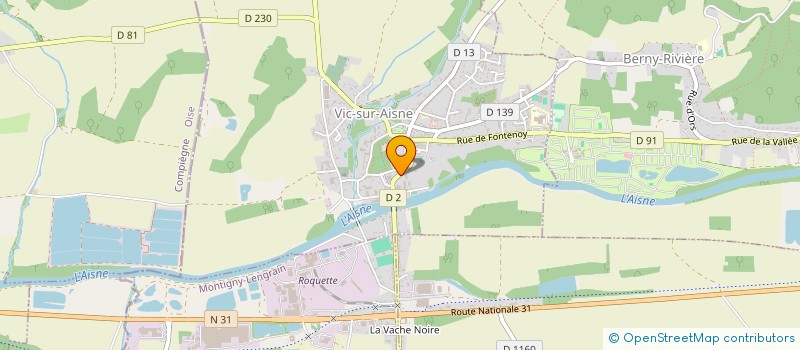 localisation de l'entreprise SCI CYPRUS à VIC-SUR-AISNE