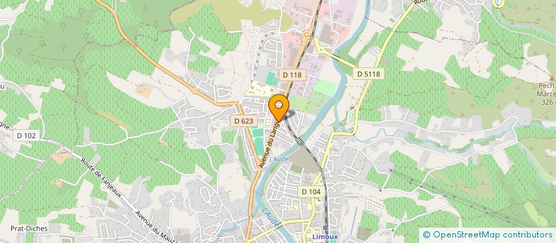 localisation de l'entreprise SCI CYR'A  LIMOUX